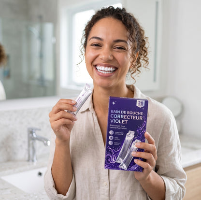 Correcteur Violet — Sourire éclatant en 30 secondes